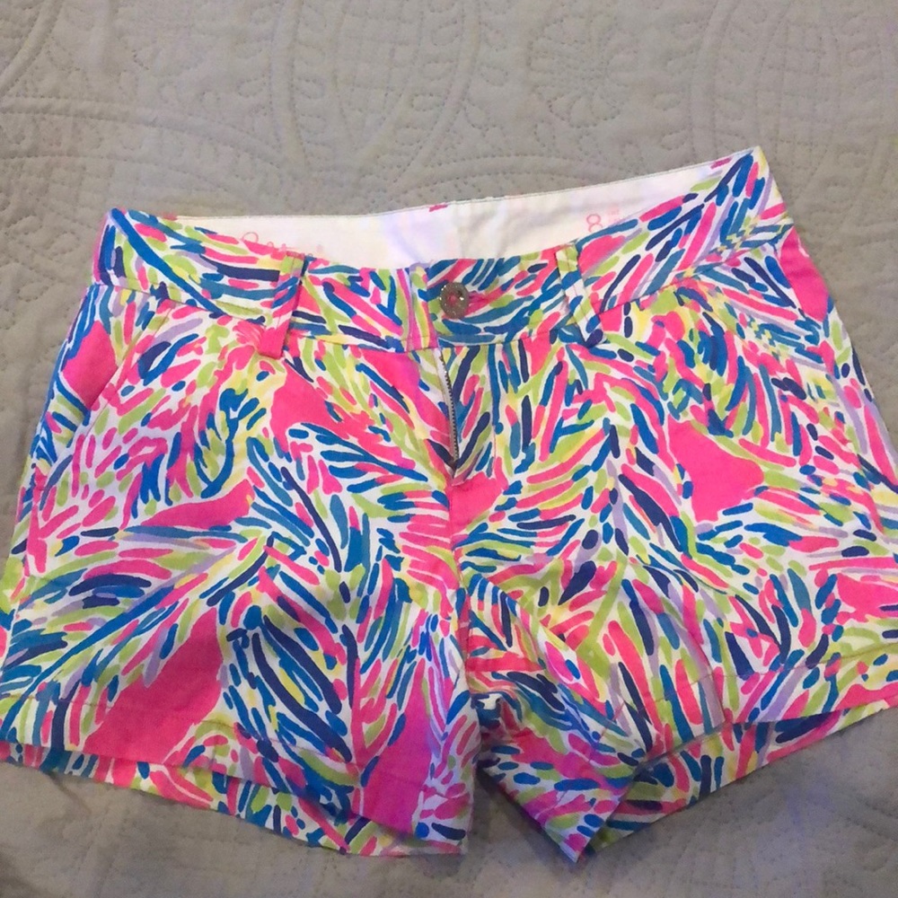 Lilly Pulitzer Callahan Shorts in ‘Pink Palm Reader’